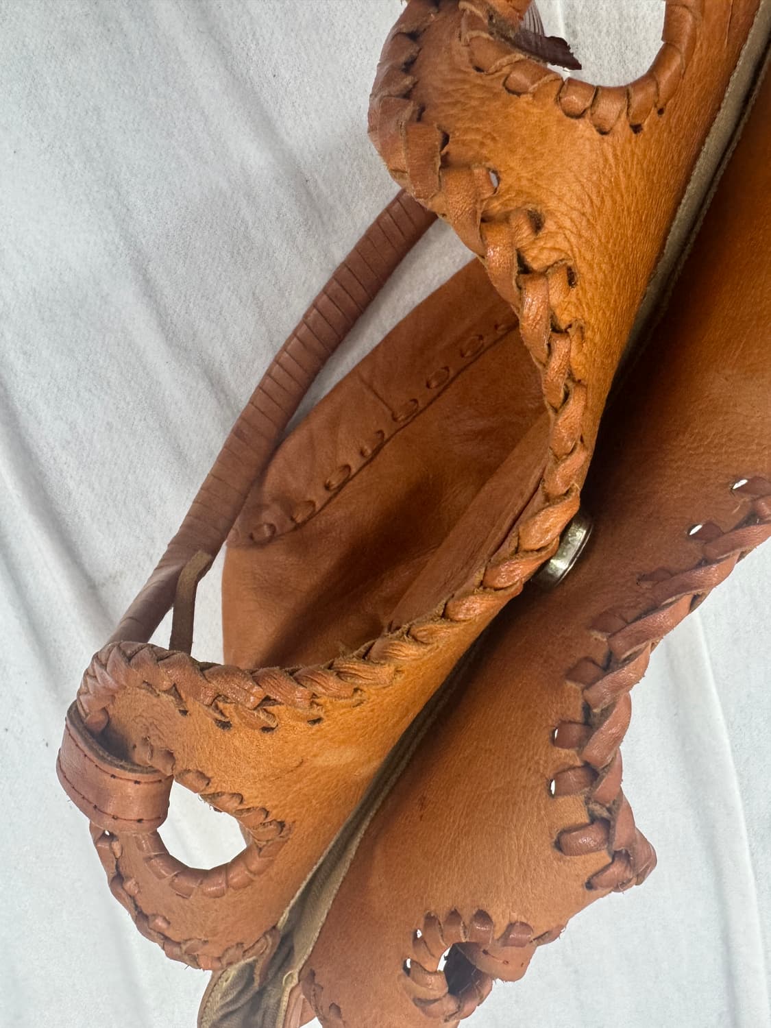 original leather 리얼 가죽 빈티지 짜임 숄더백 그런지 히피 상품이미지2