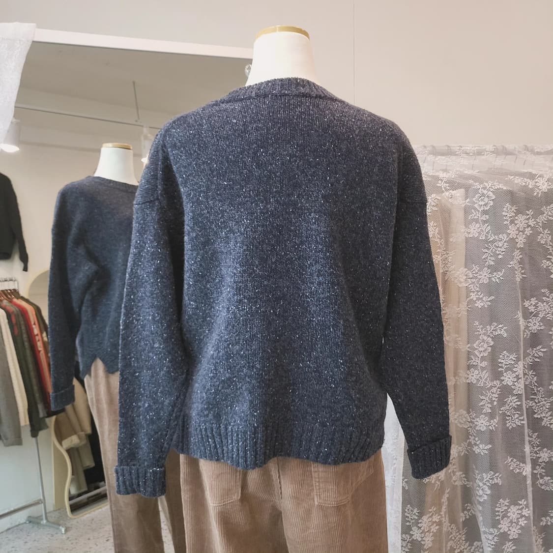 Studio CLIP 네이비 보카시 울니트 상품이미지8