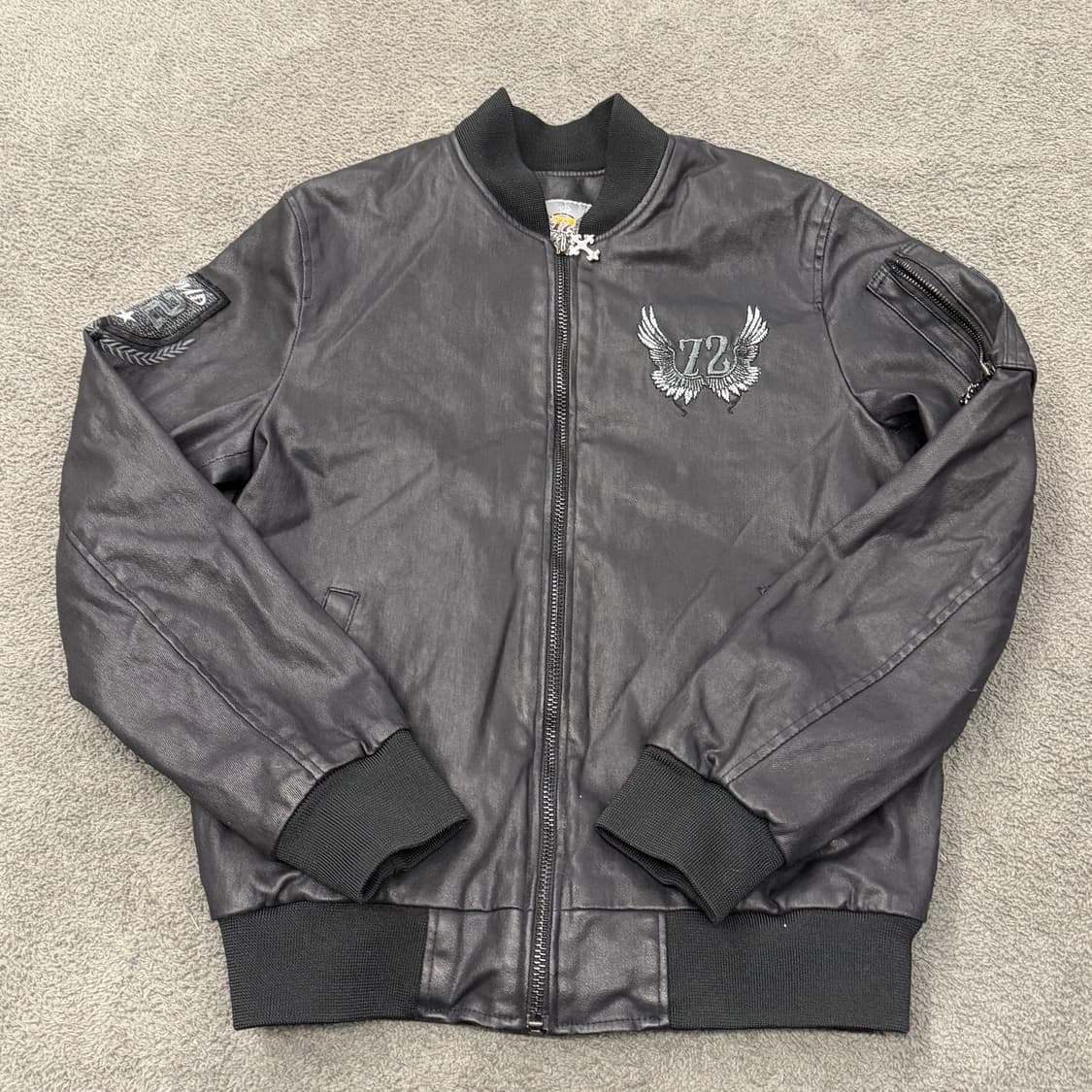 [정품/M] 클라우드72 모터사이클 블루종자켓 상품이미지2