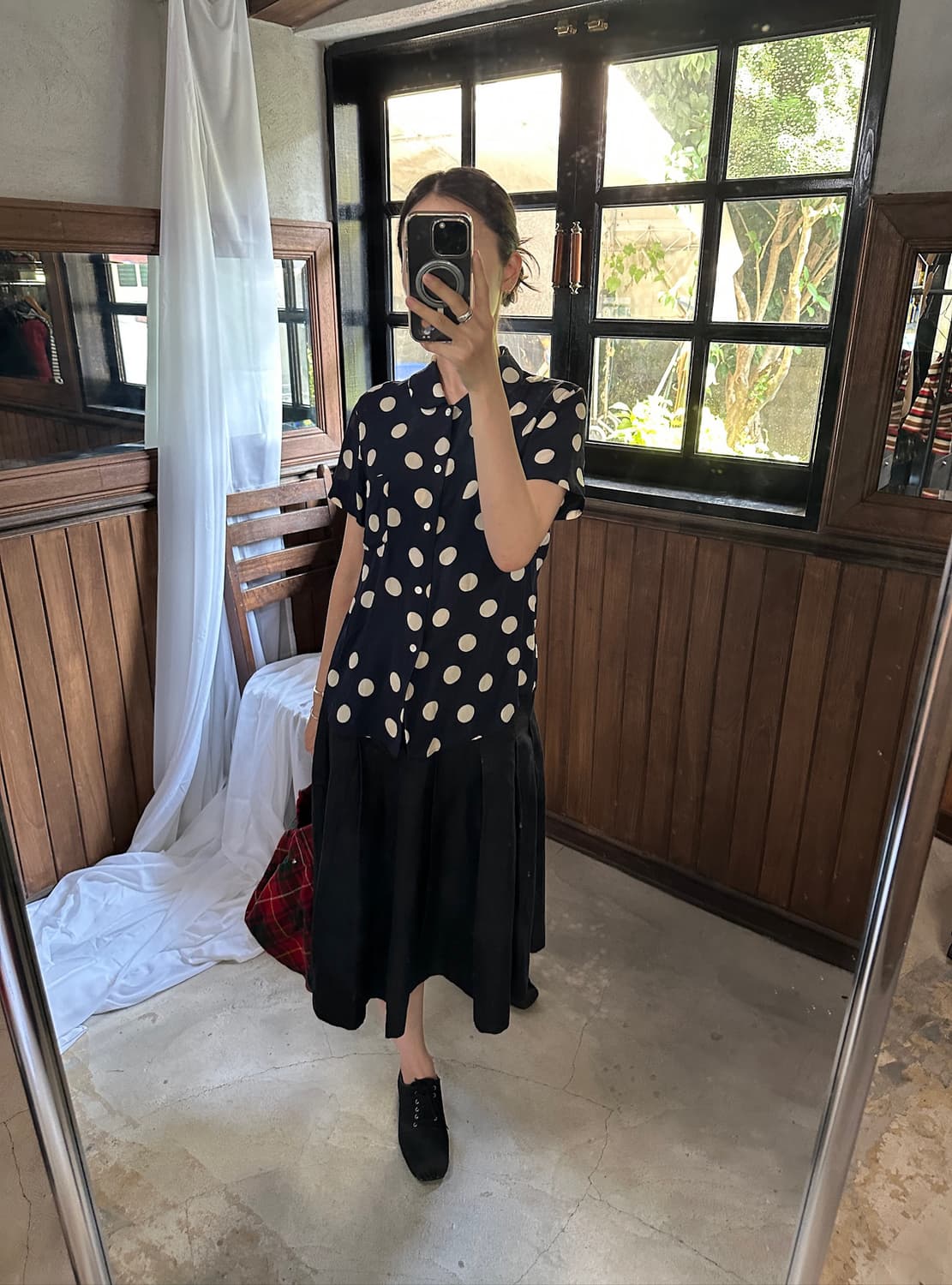 COMME DES GARCONS dots blouse 상품이미지3