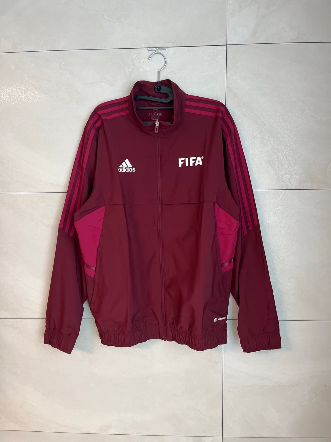 [해외/M] 아디다스 정품 피파 바람막이 버건디  상품이미지3