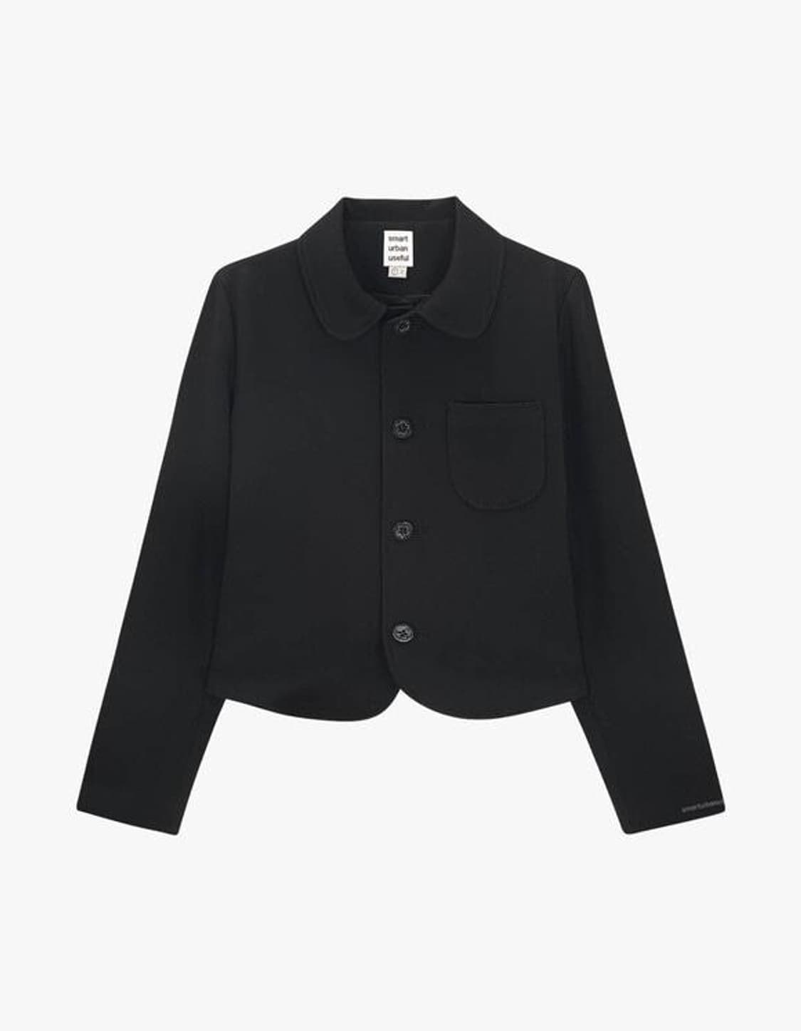 스마트어반유즈풀 플라워 버튼 자켓 블랙 1 사이즈 상품이미지1