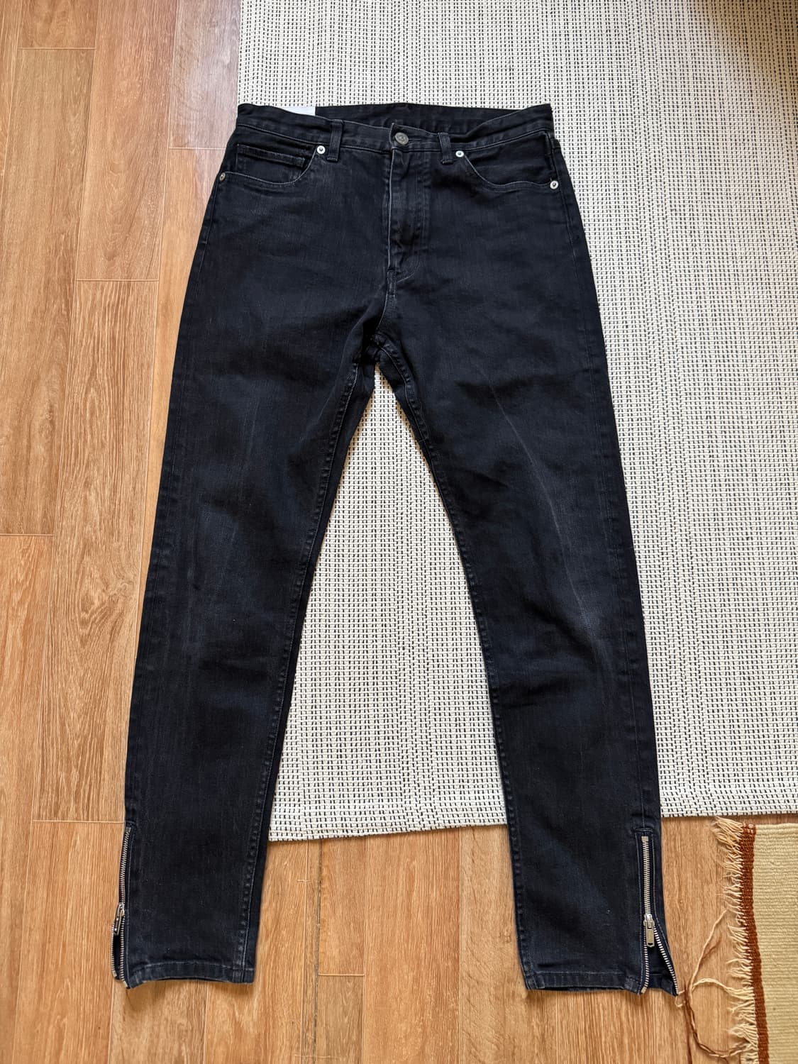 더 레터스 the letters 사이드 블랙 데님 팬츠 상품이미지1