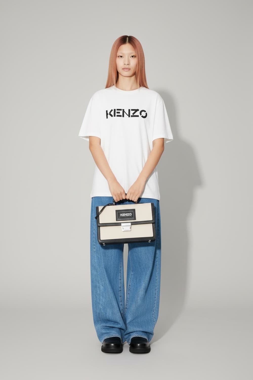 M/ 겐조 프론트 로고 21SS 라운드 반팔 상품이미지1