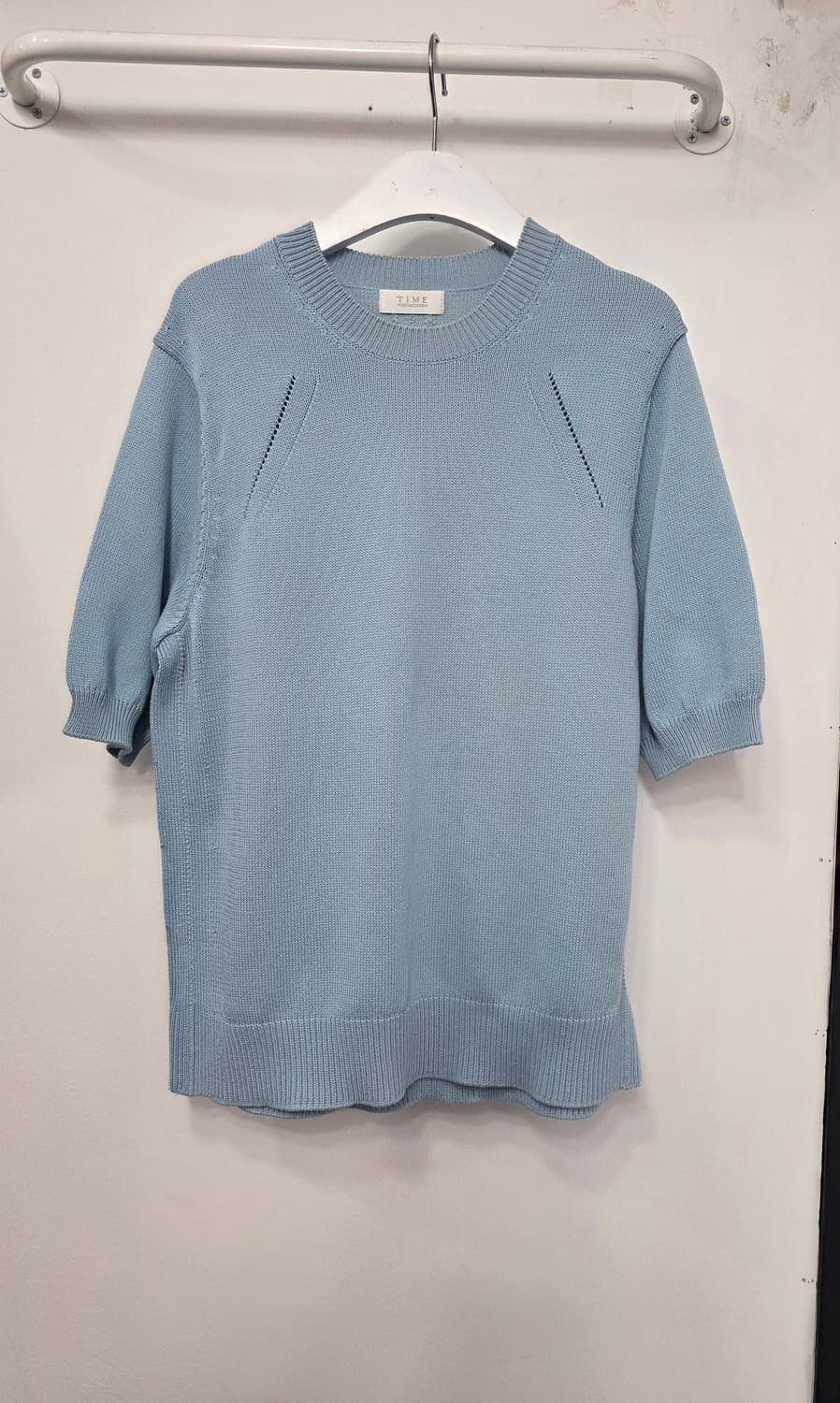 타임 여성 실크 반팔 니트 상품이미지1