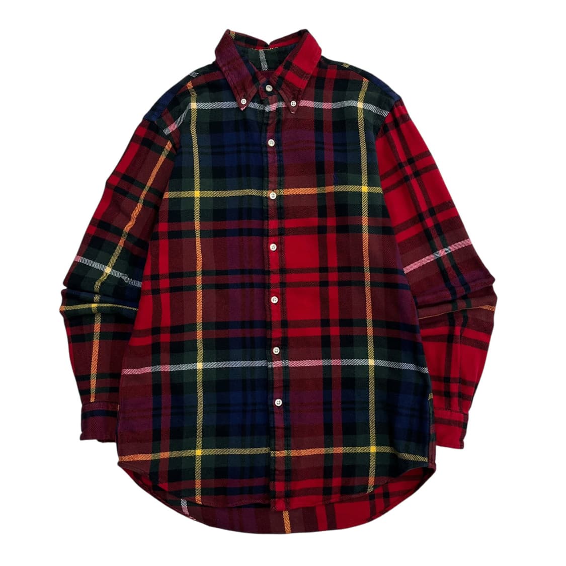 폴로 랄프로렌 네이비포니 레드 타탄체크 셔츠 S 상품이미지2