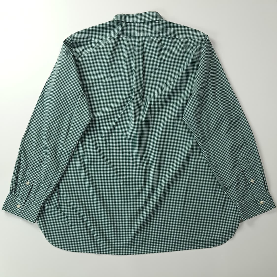 CK588 2XL 폴로 그린 마이크로깅엄체크 셔츠 남방 상품이미지6
