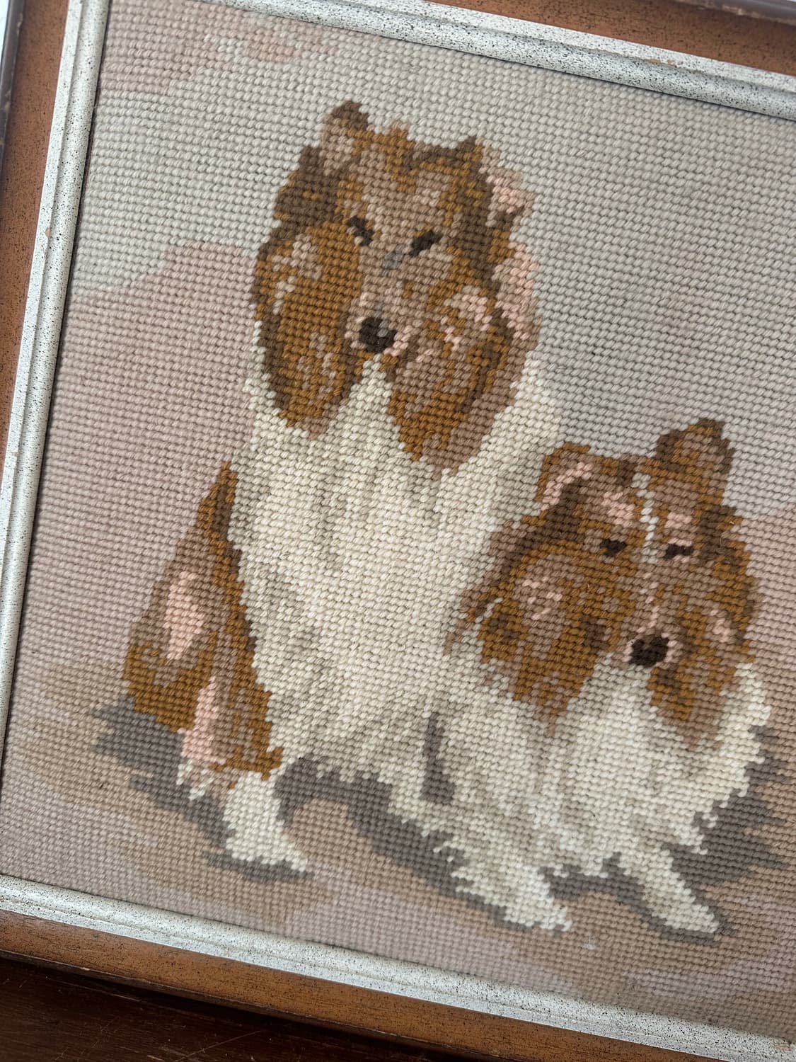 독일)빈티지 니들포인트 셀티액자(핸드메이드) 상품이미지2