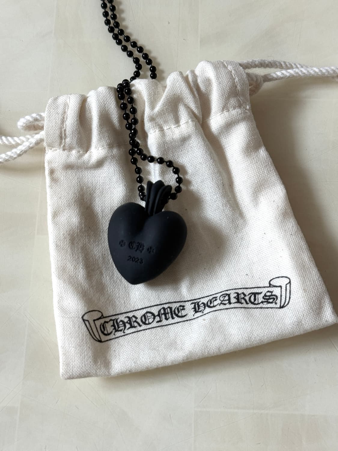 크롬하츠 실리크롬 하트 목걸이 상품이미지2