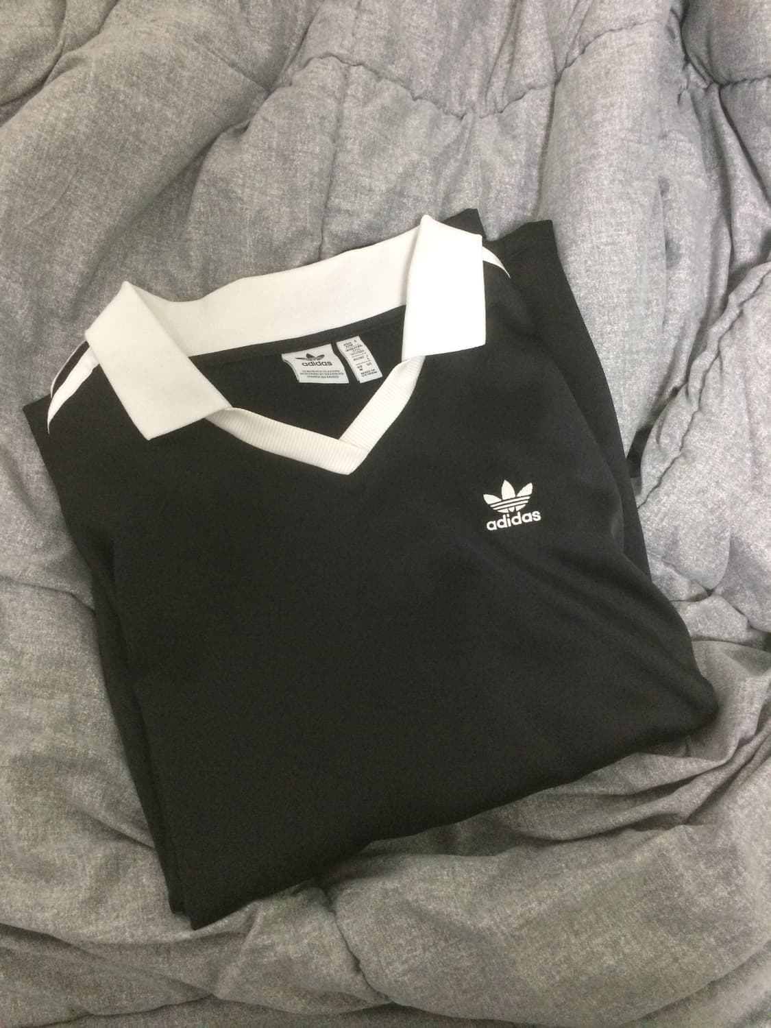 아디다스 3S 새틴 긴팔 티 - 블랙  상품이미지2