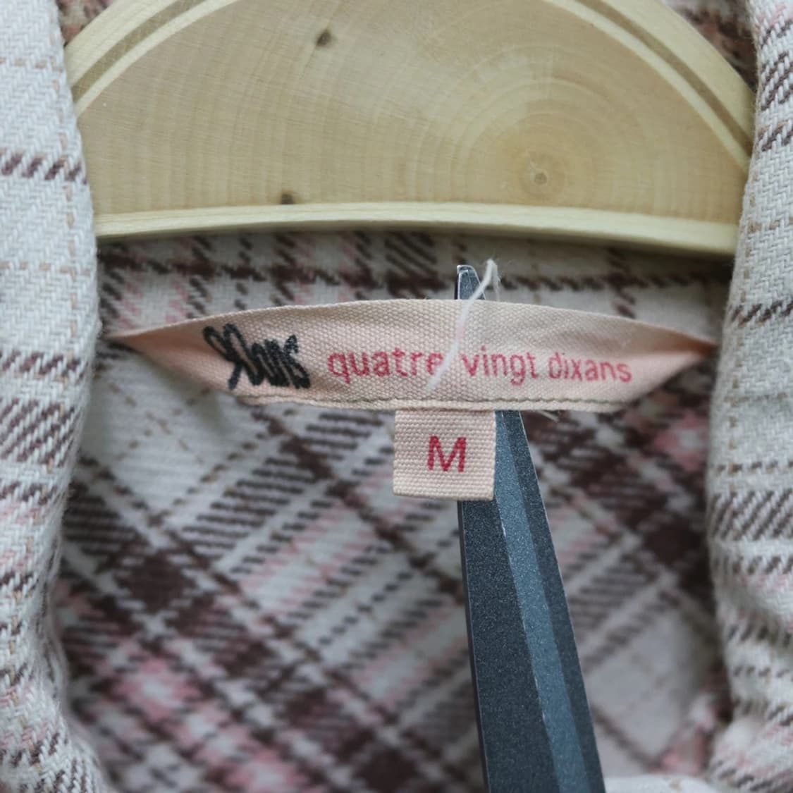 90ans y2k 핑크 체크 셔츠 64491 상품이미지5