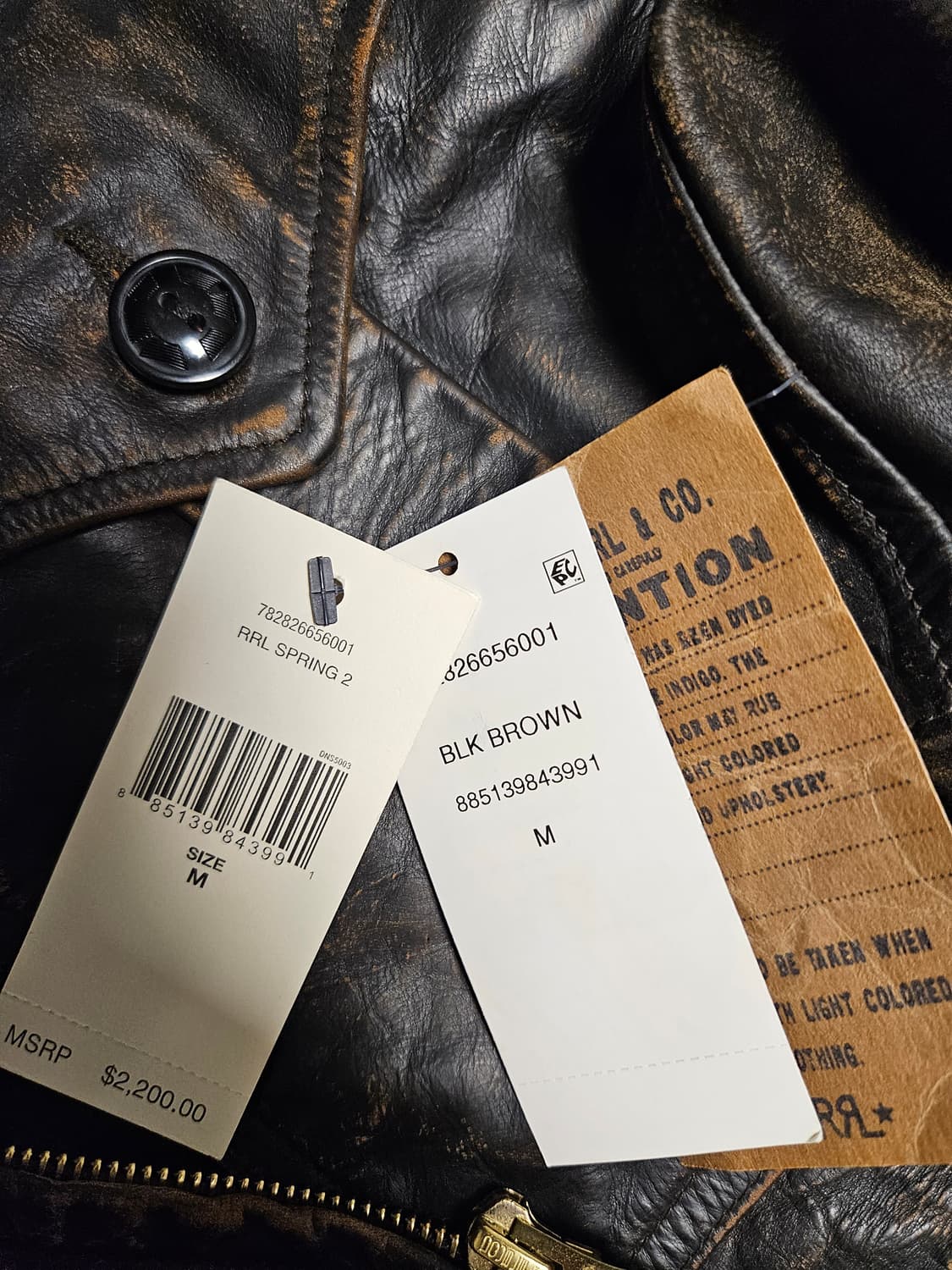 Rrl 더블알엘 구형 뉴스보이 레더 자켓  상품이미지8