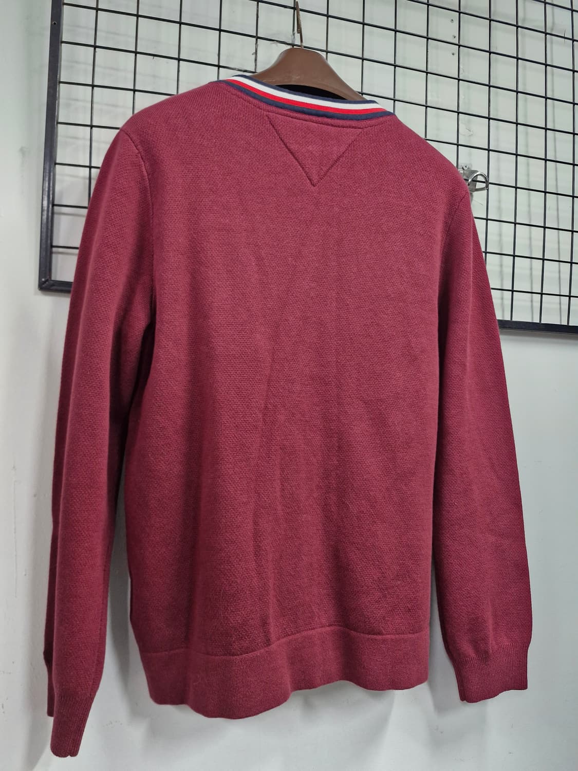 95M 타미힐피거 버건디 가디건. 상품이미지7