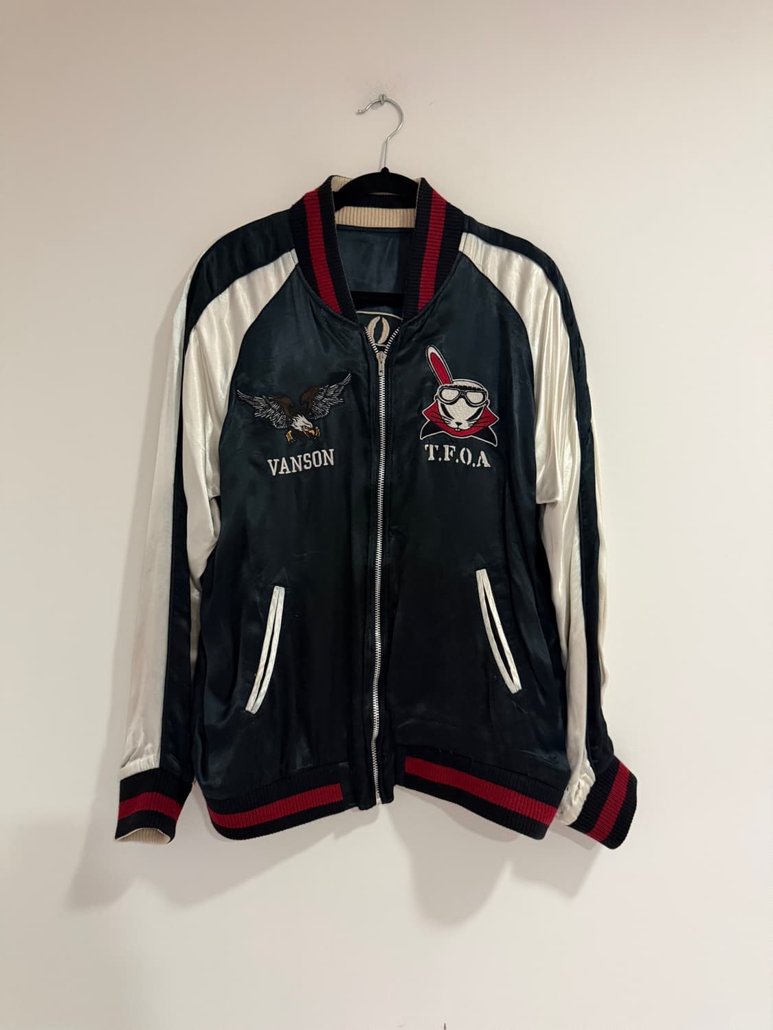 VANSON × T.F.O.A 리버시블 스카잔 상품이미지1