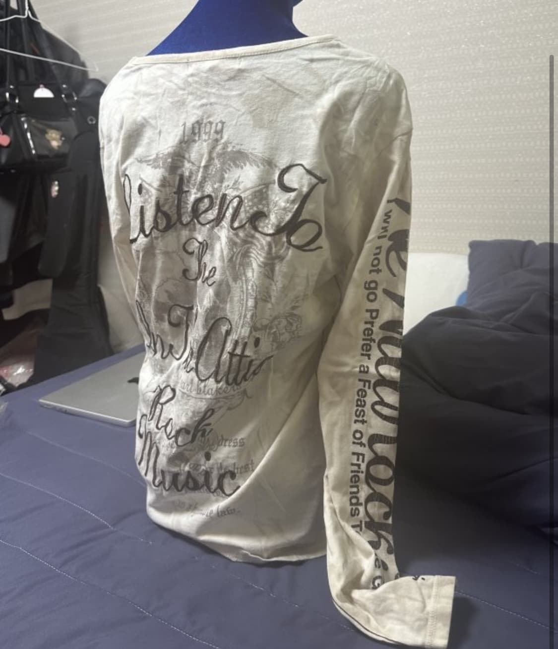 빈티지 레터링 롱슬리브 상품이미지2