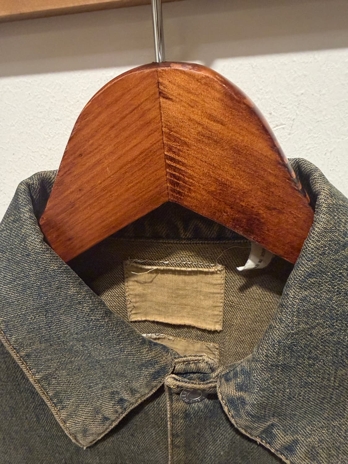 헬무트랭 90s stained 데님 자켓 상품이미지2