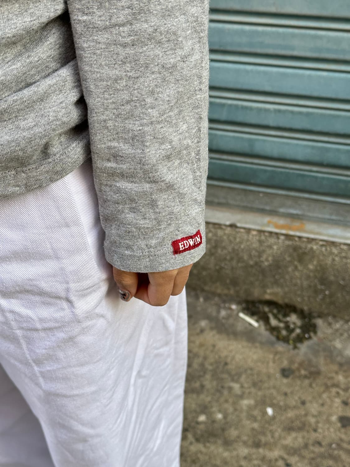 90’s EDWIN grey lettering SV 상품이미지3