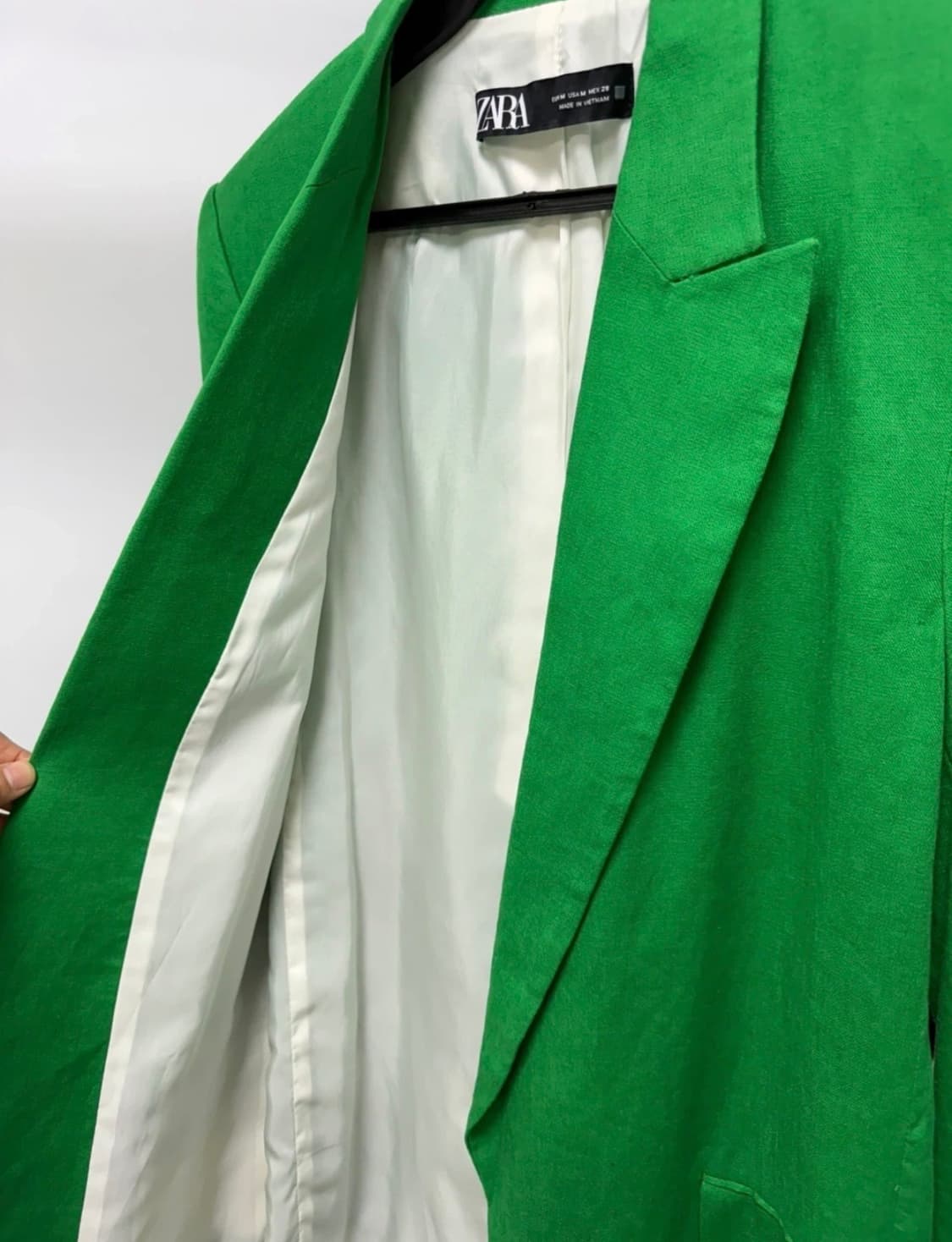 자라 그린 롤업 슬리브 자켓 (M) 상품이미지6