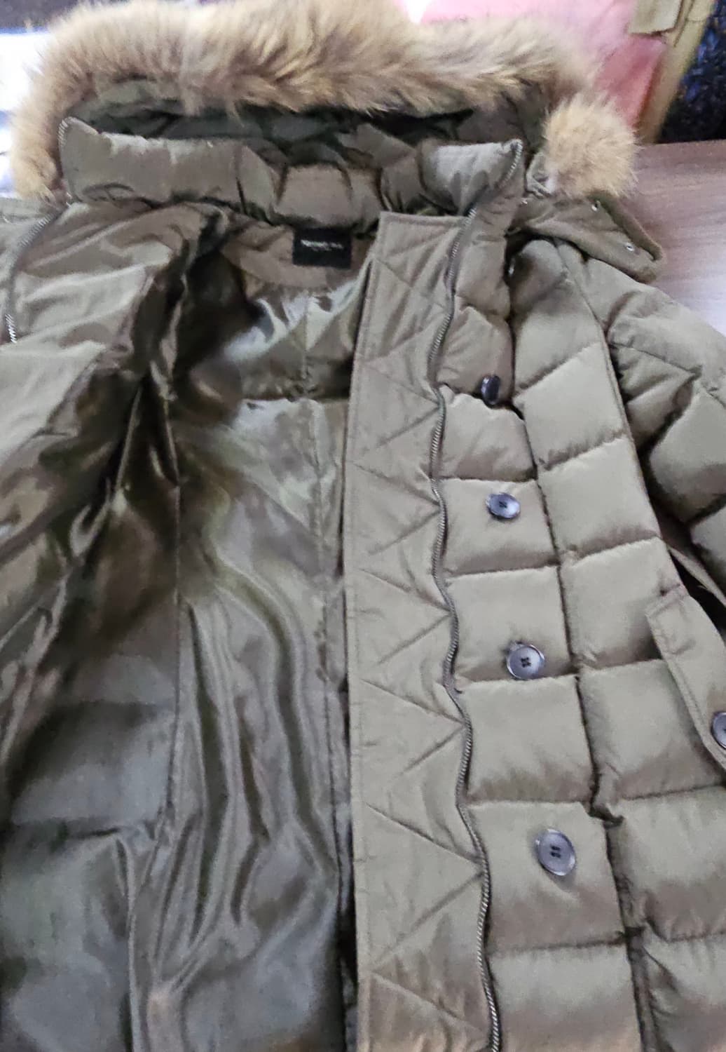 Kenneth  lady  카키 퍼 패딩 코트  55 상품이미지5