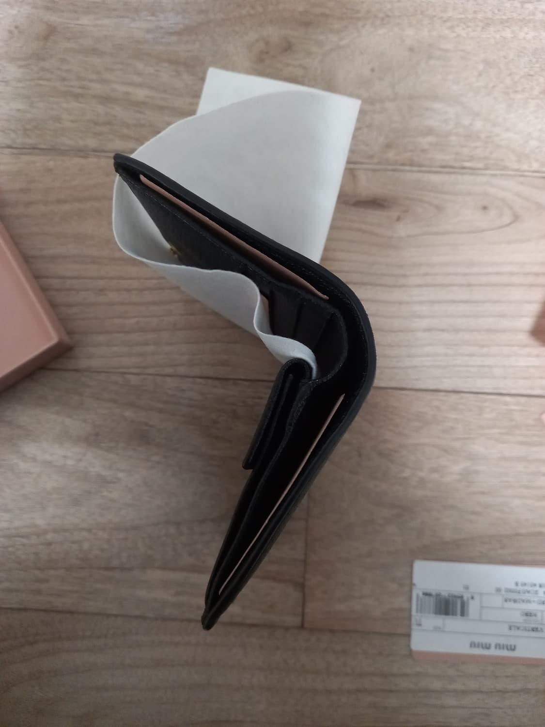 미우미우 크리스탈 자카드 반지갑 상품이미지4