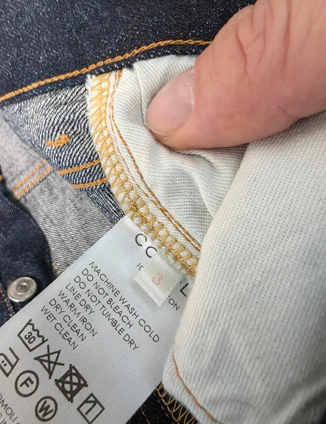 24ss Comoli 코모리 5p 데님팬츠 / 네이비 상품이미지4