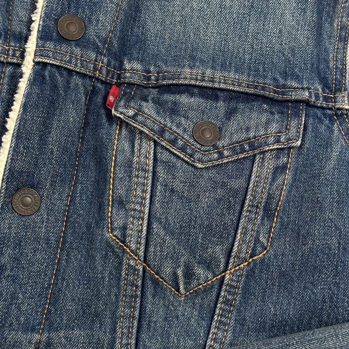 리바이스 og 양털 데님 트러커 자켓 S 상품이미지4