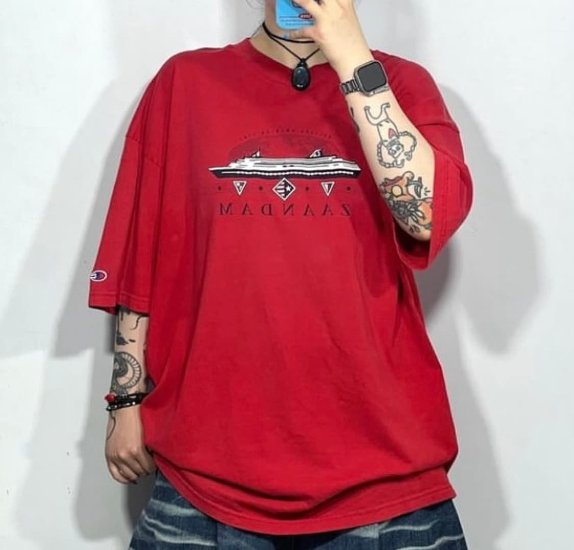 챔피온 빈티지 그래픽 반팔 티셔츠 상품이미지1