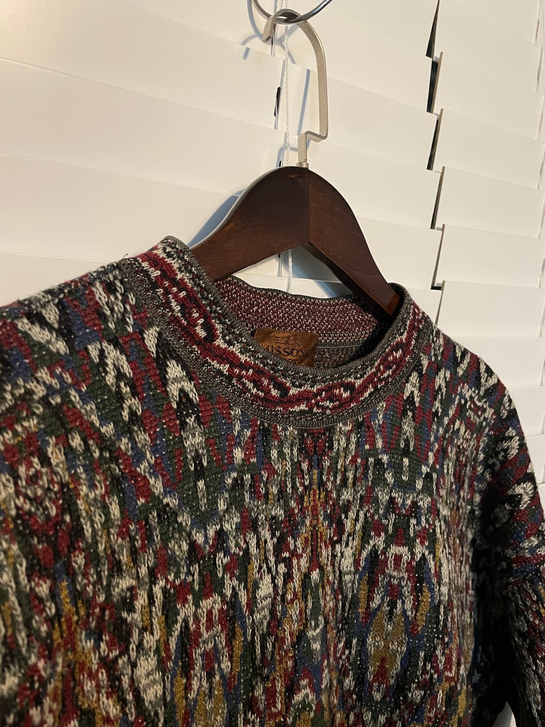 미쏘니 에스닉 패턴 니트 상품이미지4