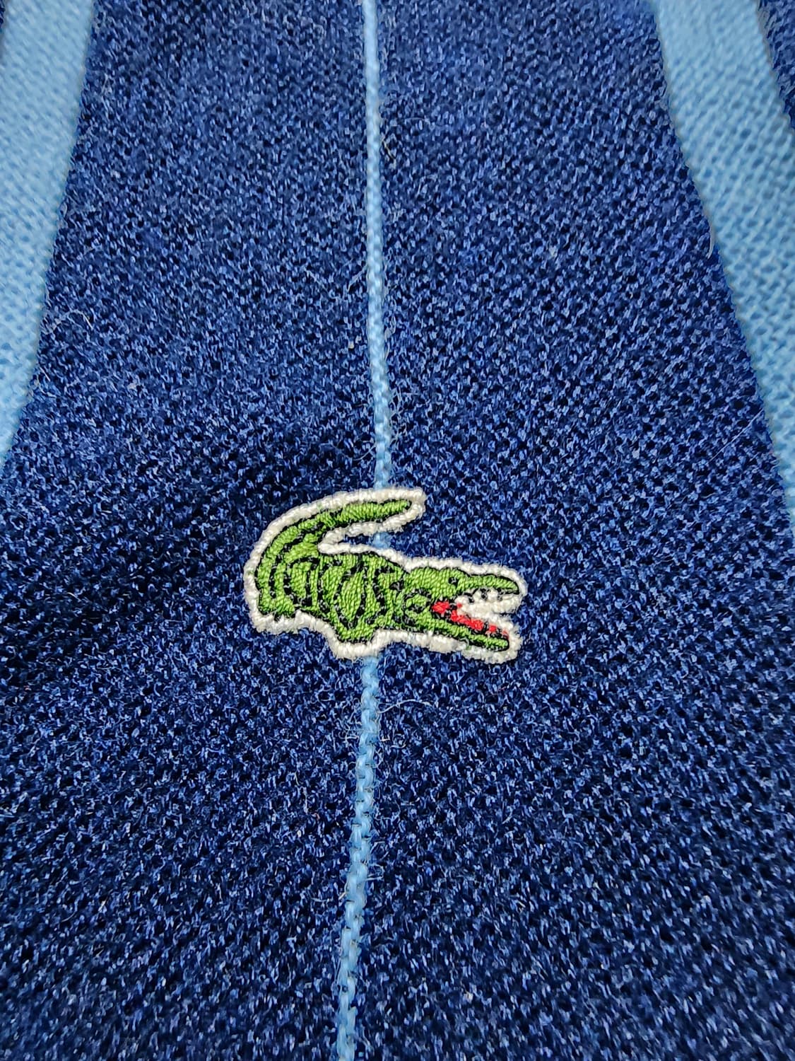 70s80s 프랑스 빈티지 라코스테 스트라이프 가디건 상품이미지6