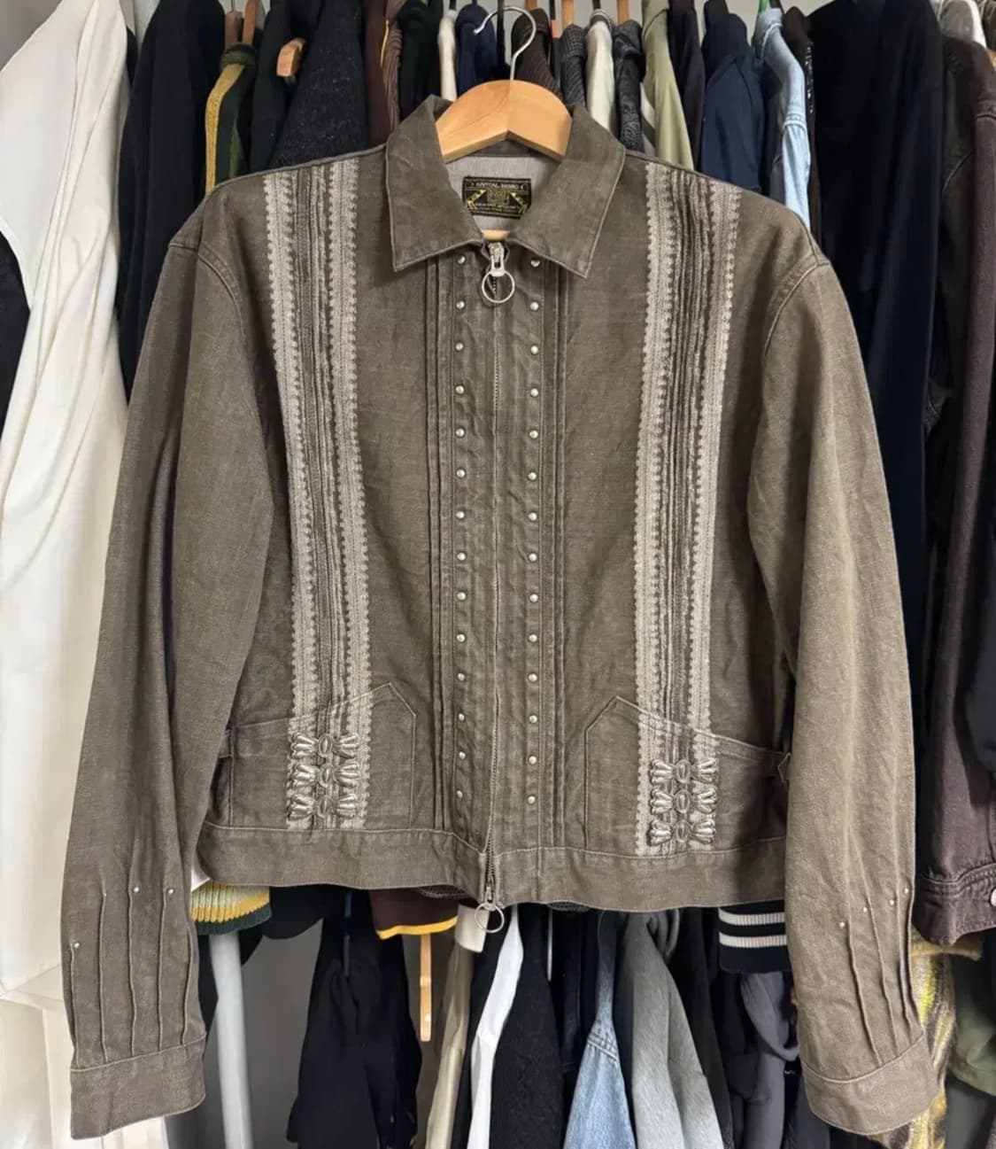 4) 캐피탈 야가수리 자카드 데님 드리즐러 자켓 상품이미지1