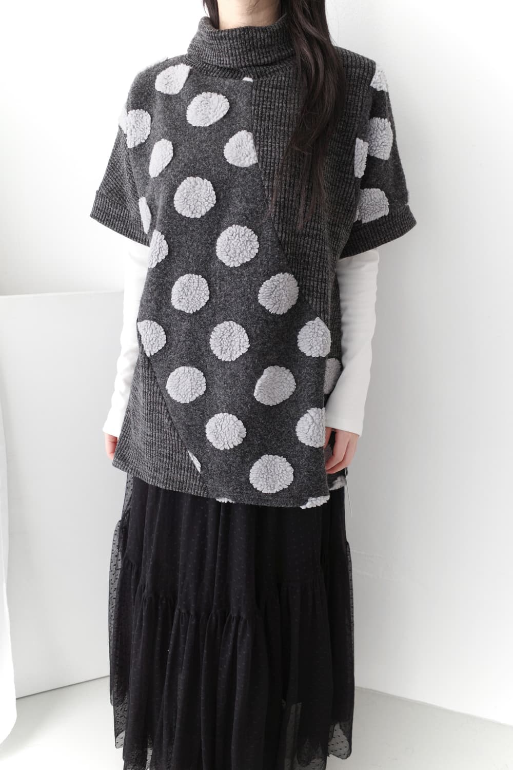 dot half knit 상품이미지5