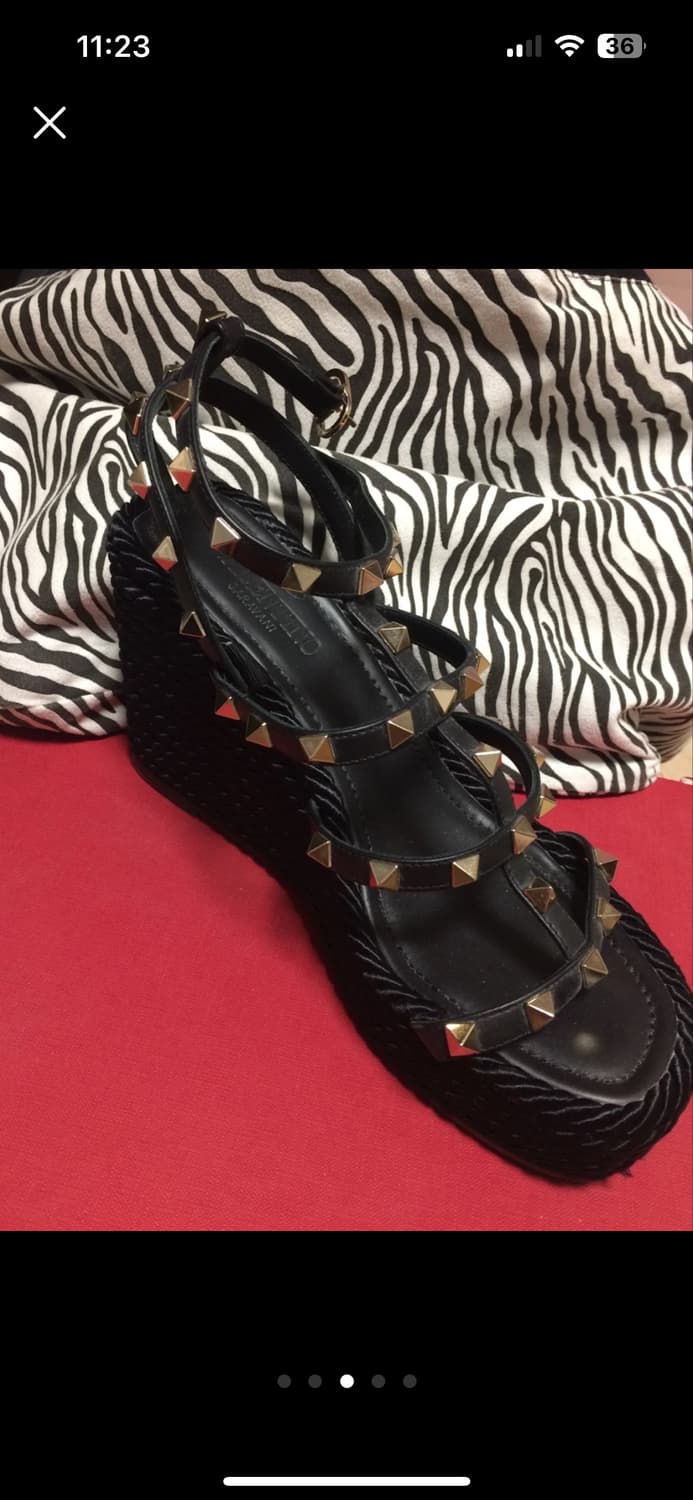 발렌티노 힐 발렌티노 샌들 웨지힐 웨지샌들 풀박 상품이미지3