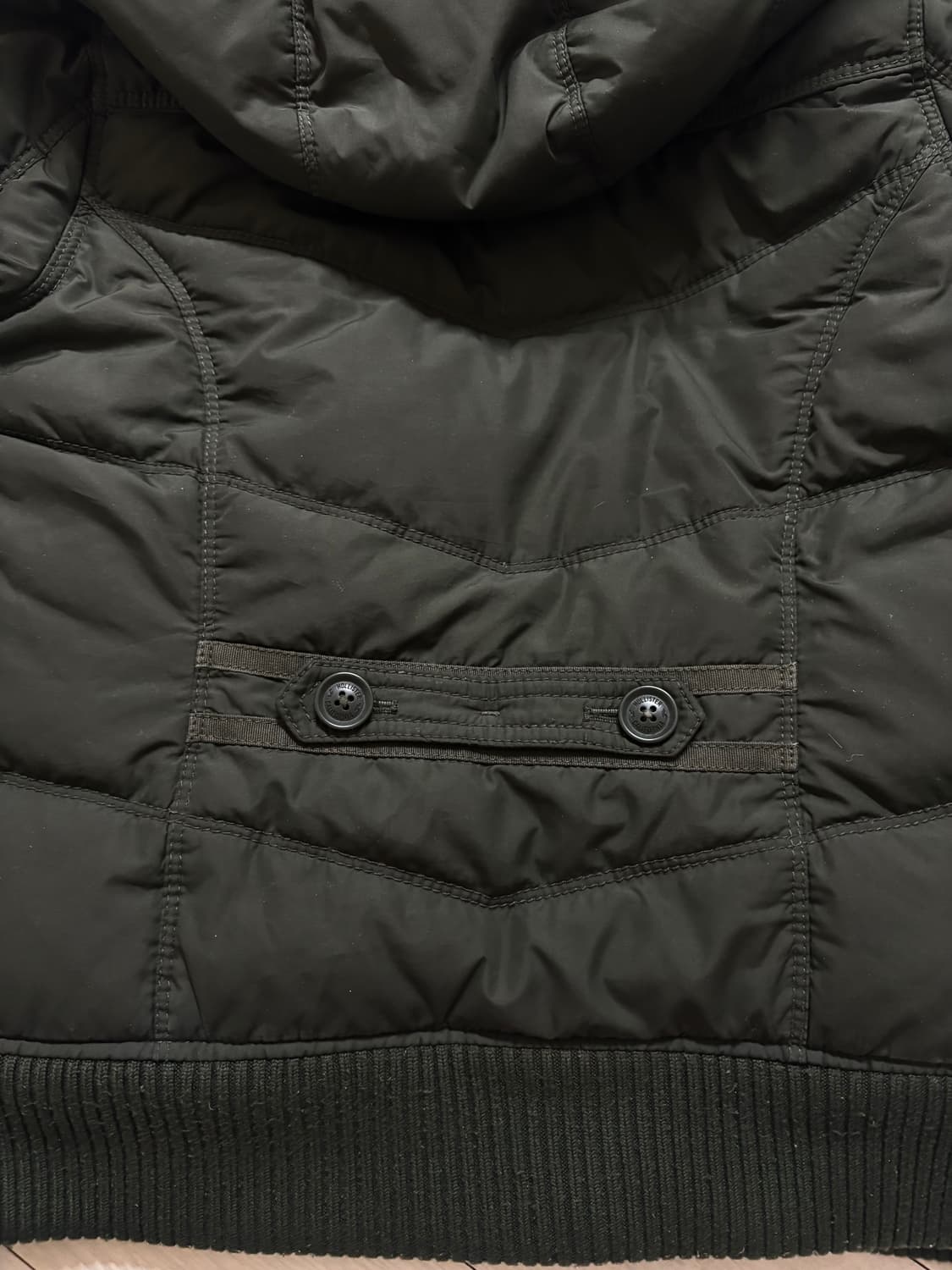 홀리스터 울프죠 털 후드 패딩 L 상품이미지8