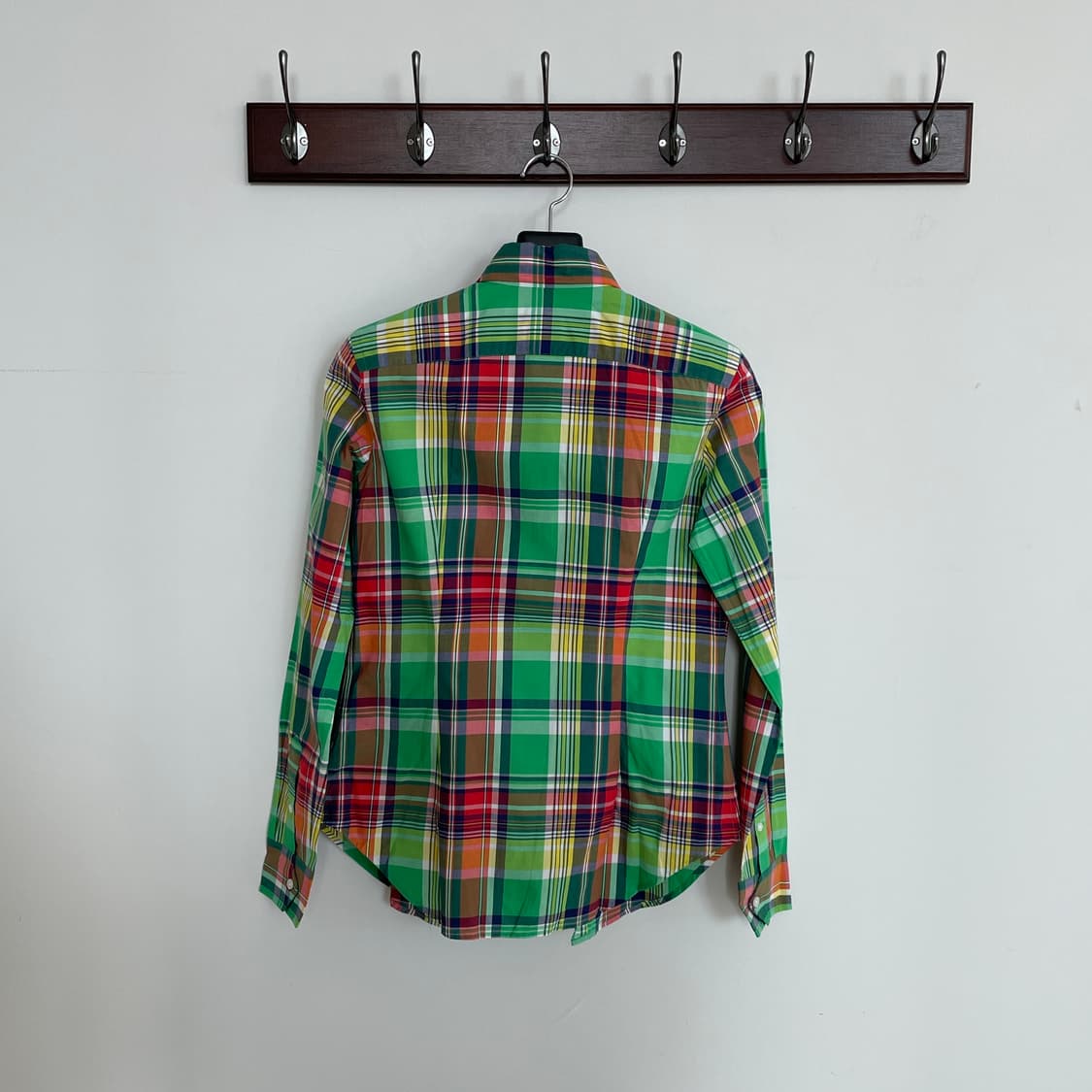 폴로 랄프로렌 그린 배색 체크 셔츠 상품이미지3