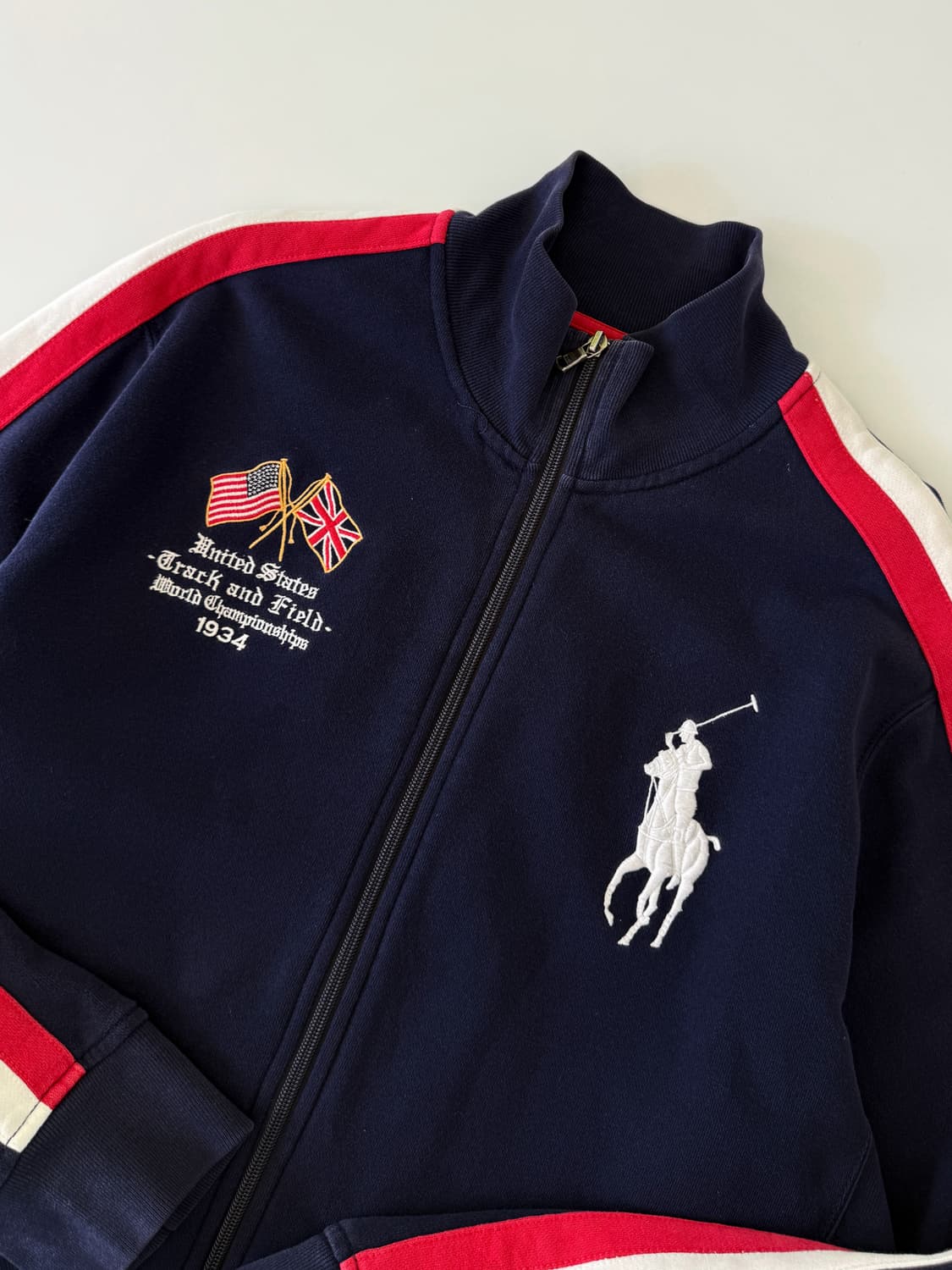폴로 랄프로렌 00‘s 오버핏 빅포니 USA 코튼 스웻 트랙 집업 상품이미지3