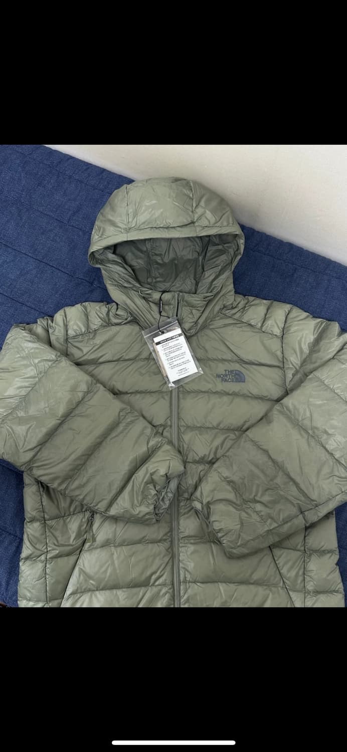 노스페이스 마티에 덕다운 라이트카키 경량패딩L 상품이미지1