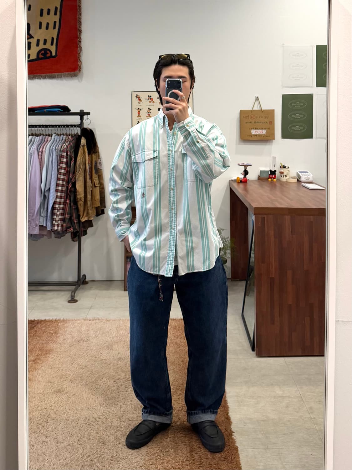 90s Tommy Hilfiger 타미힐피거 스트라이프 셔츠 상품이미지2