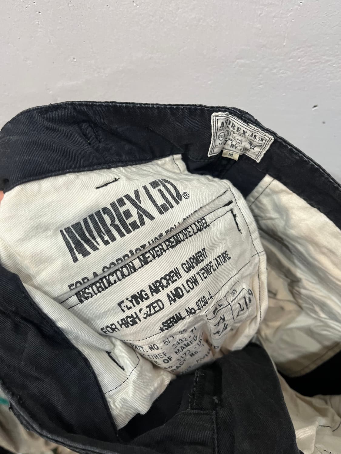 아비렉스 밀리터리 카고팬츠 블랙 31 상품이미지7