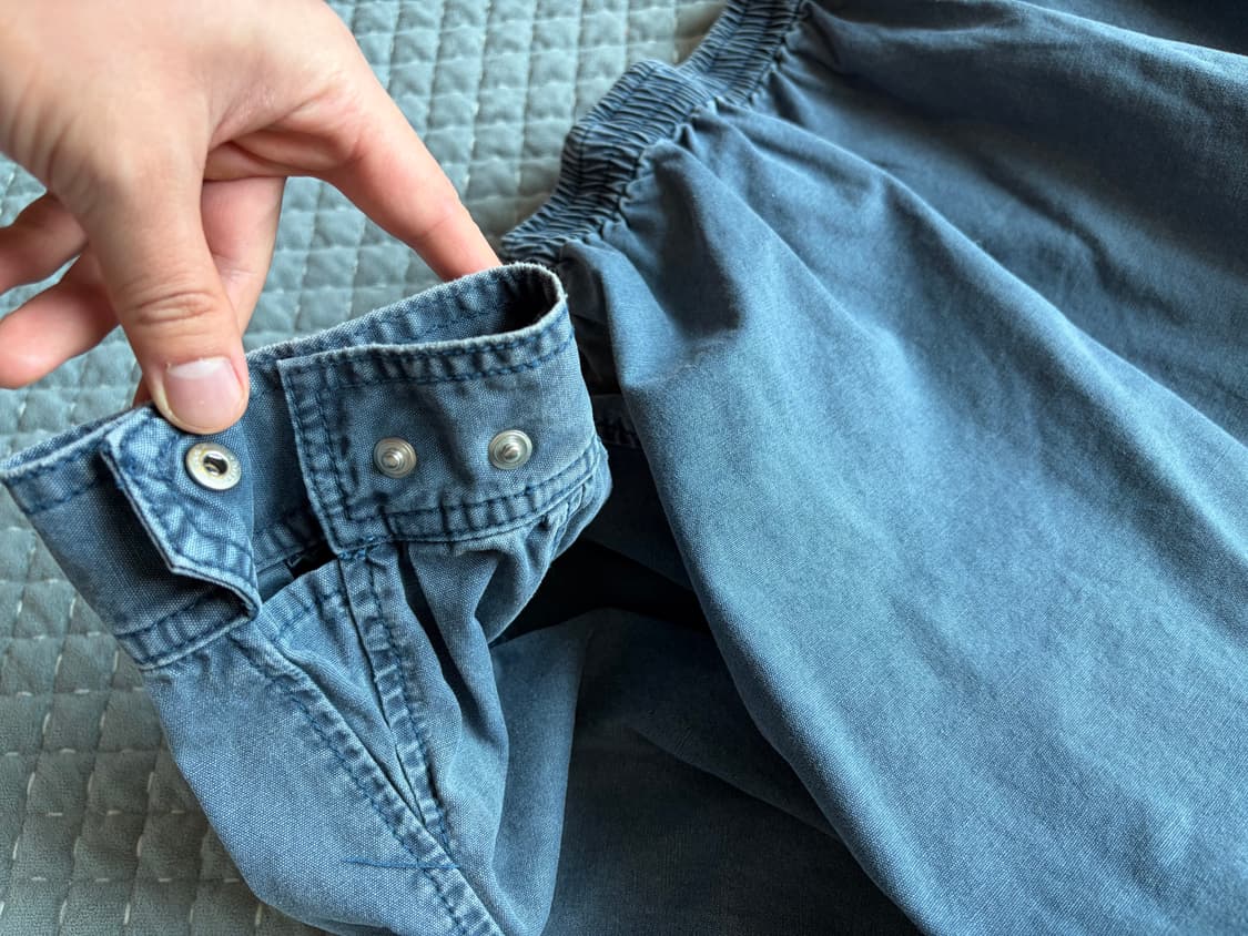 더바이닐하우스 다이드 컷오프 블루종 블루 상품이미지3