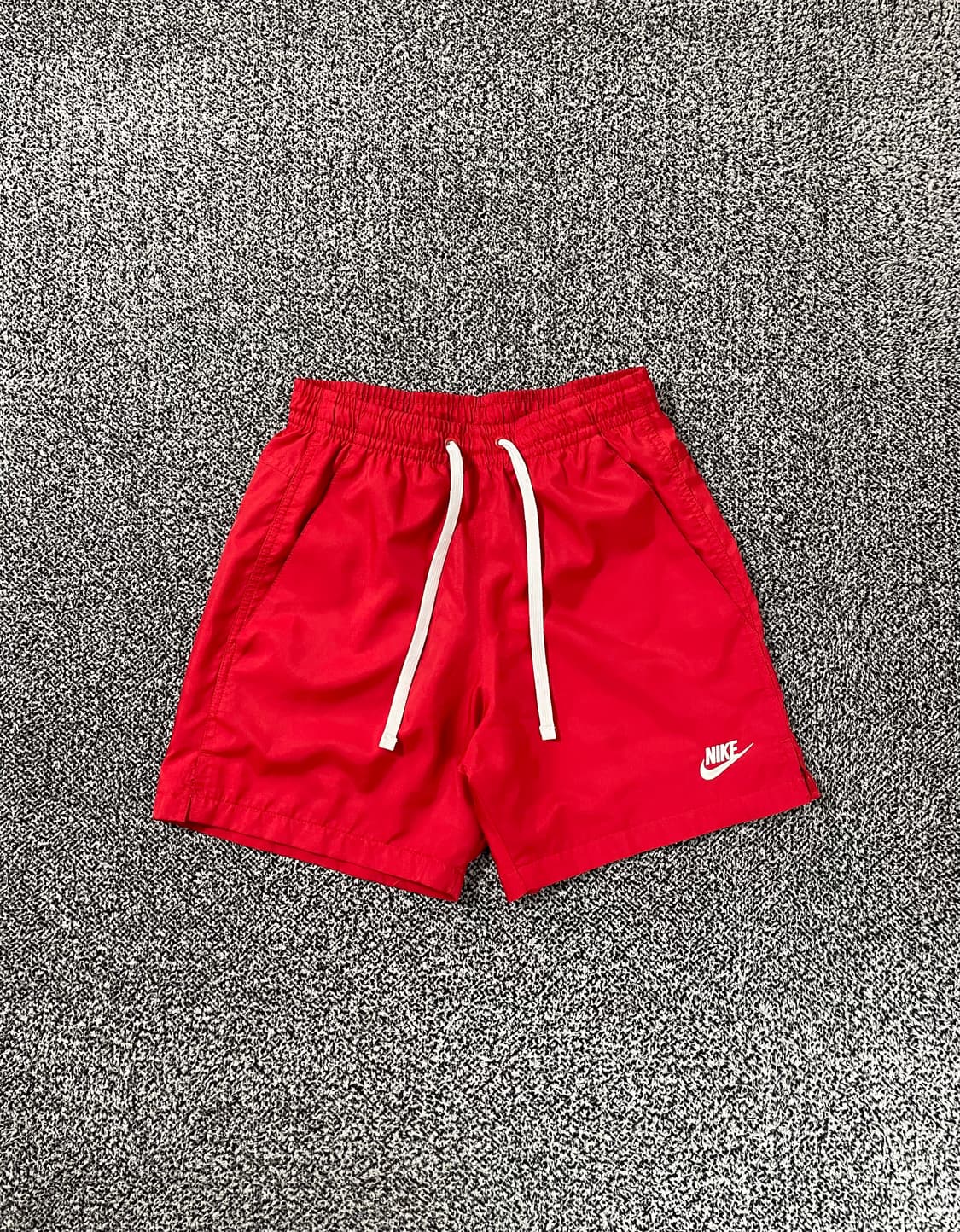 빈티지9. 나이키 우븐 라인드 플로우 숏팬츠 반바지 레드 안감 메쉬 상품이미지1