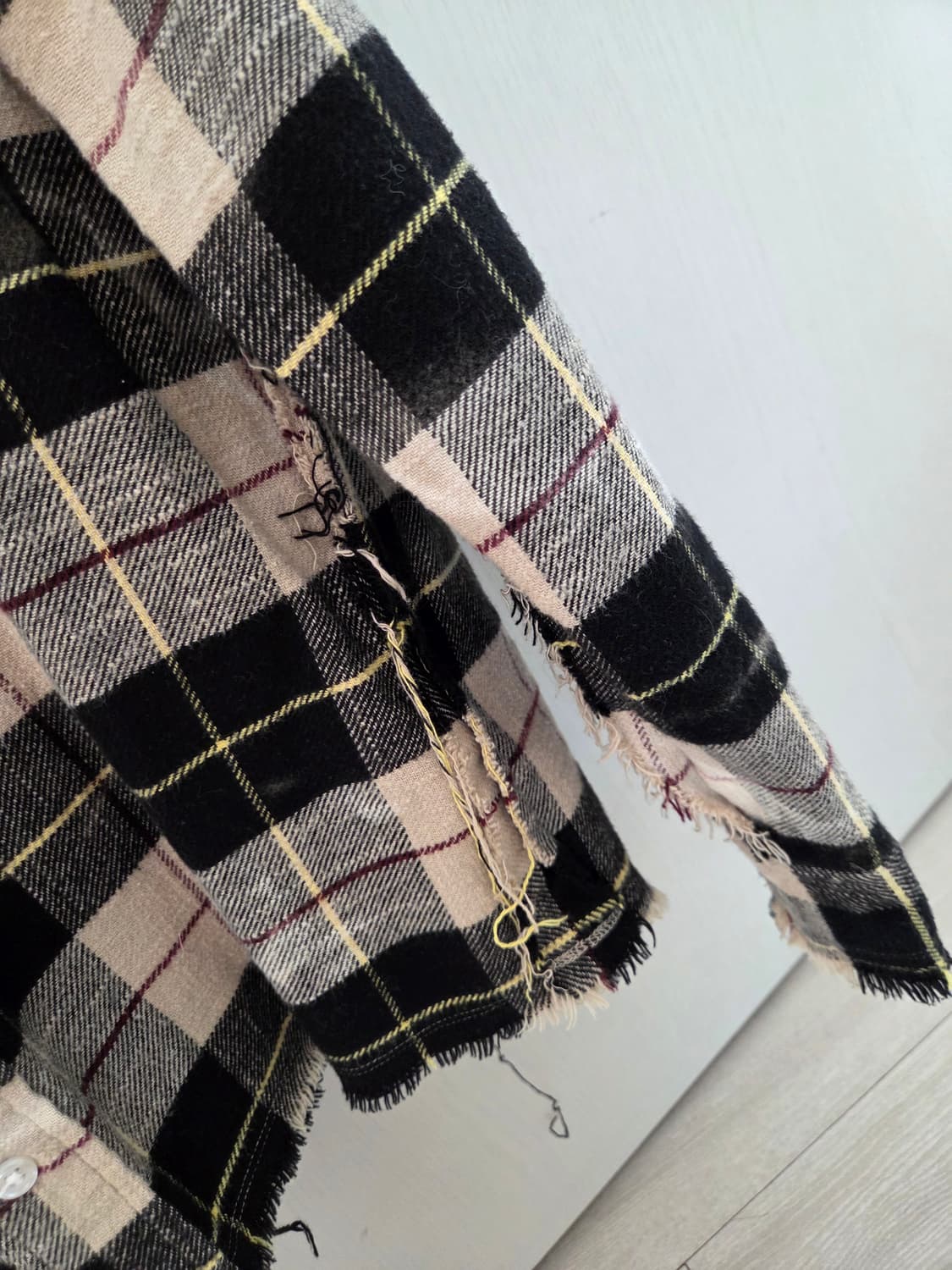 알써틴 r13 체크 크롭 셔츠 자켓 스몰 상품이미지9