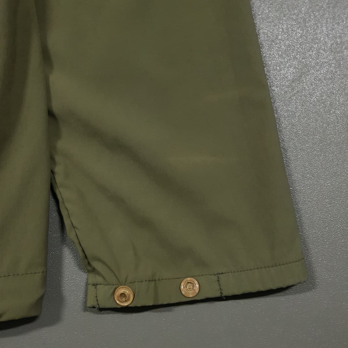 실측 L) 코오롱스포츠 방풍 추절 바람막이 스컬 프레이 아노락 자켓 카키 상품이미지10