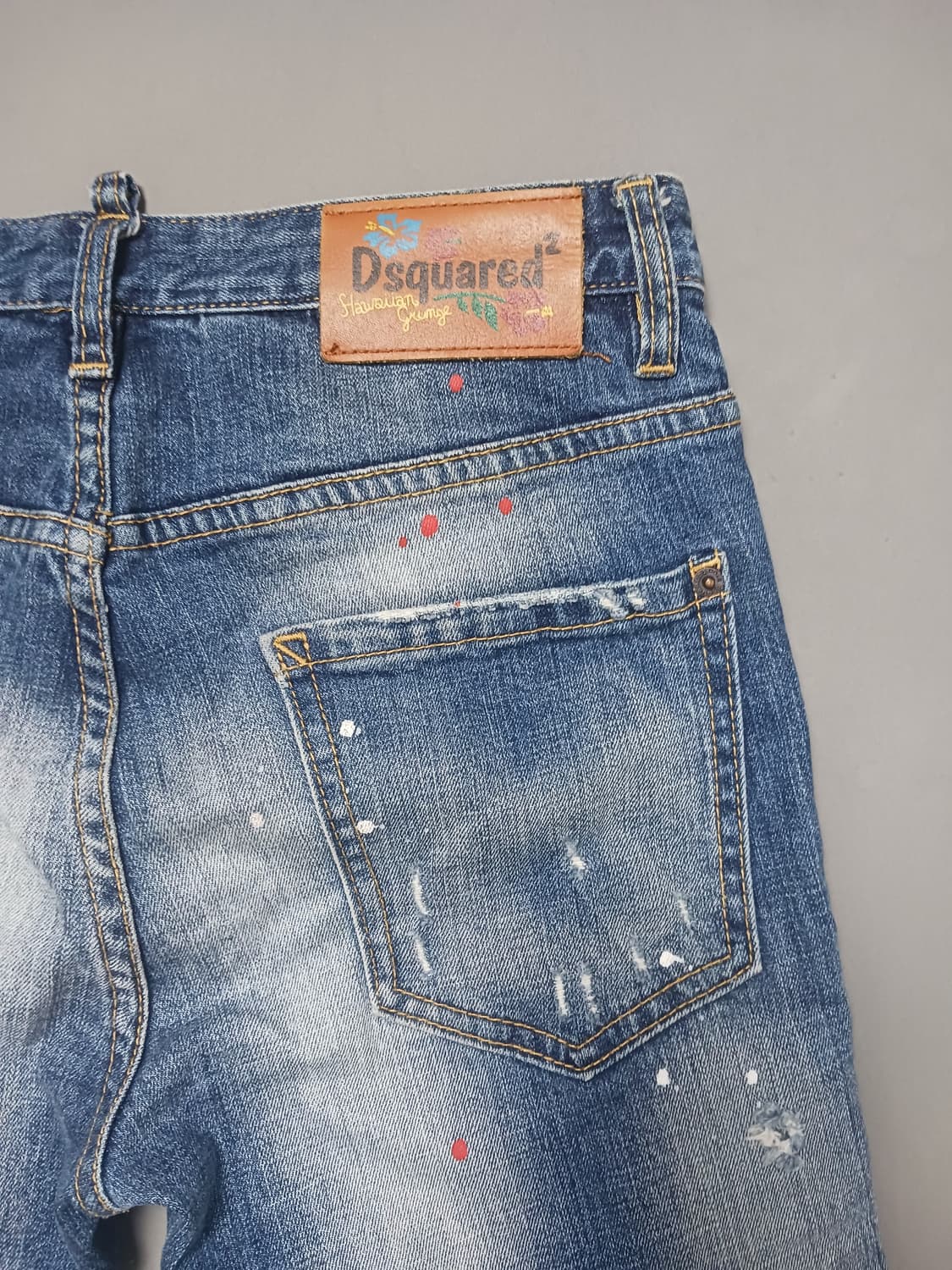 [46] 디스퀘어드2 플라워패치 슬림진 청바지 30 31 상품이미지9