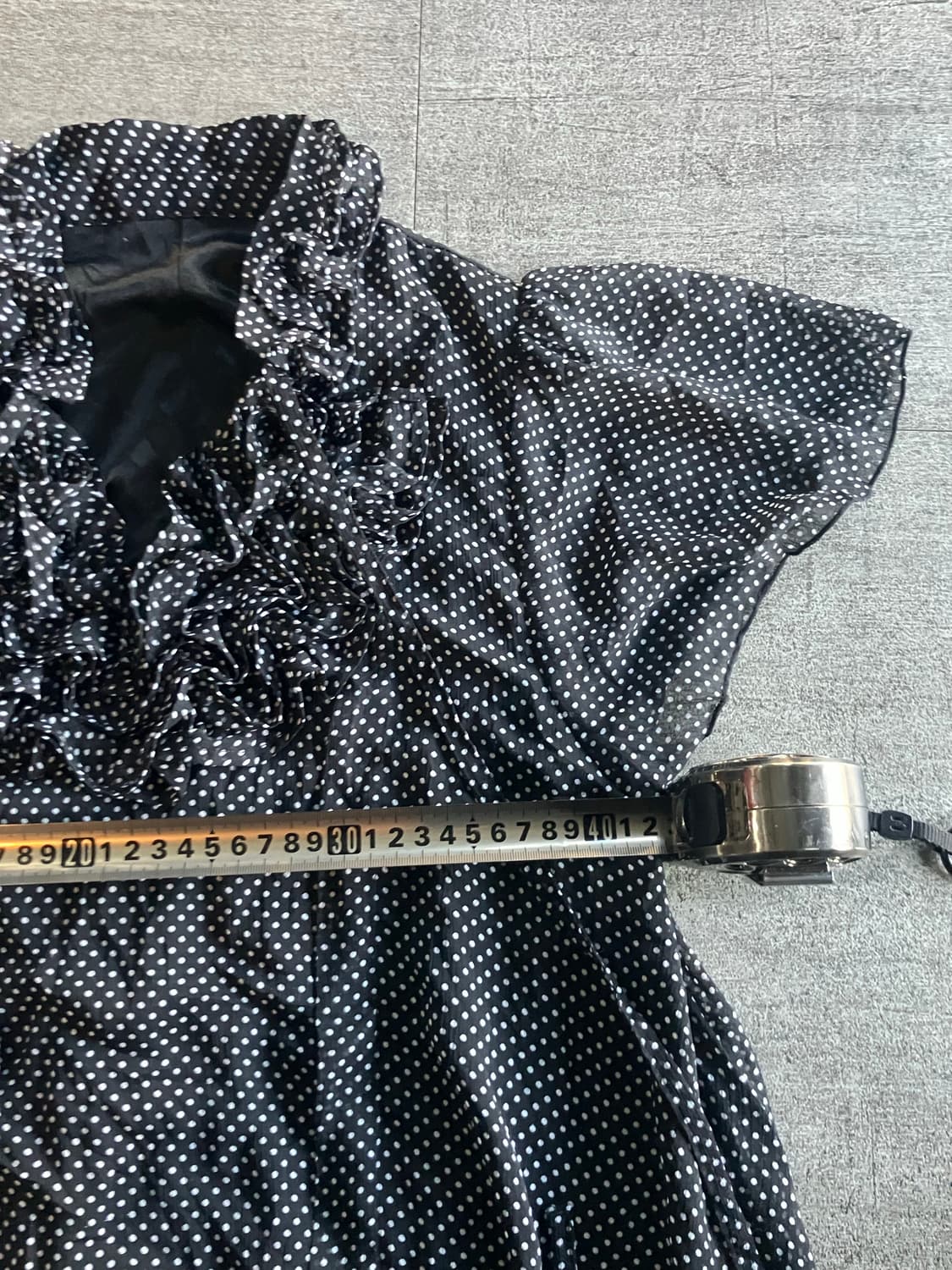 일본빈티지 하구미모리걸 달천깔페어리 러플 캉캉블라우스 상품이미지2