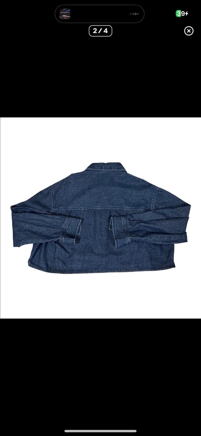  (바배) 에잇세컨즈 데님 크롭 셔츠 상품이미지2