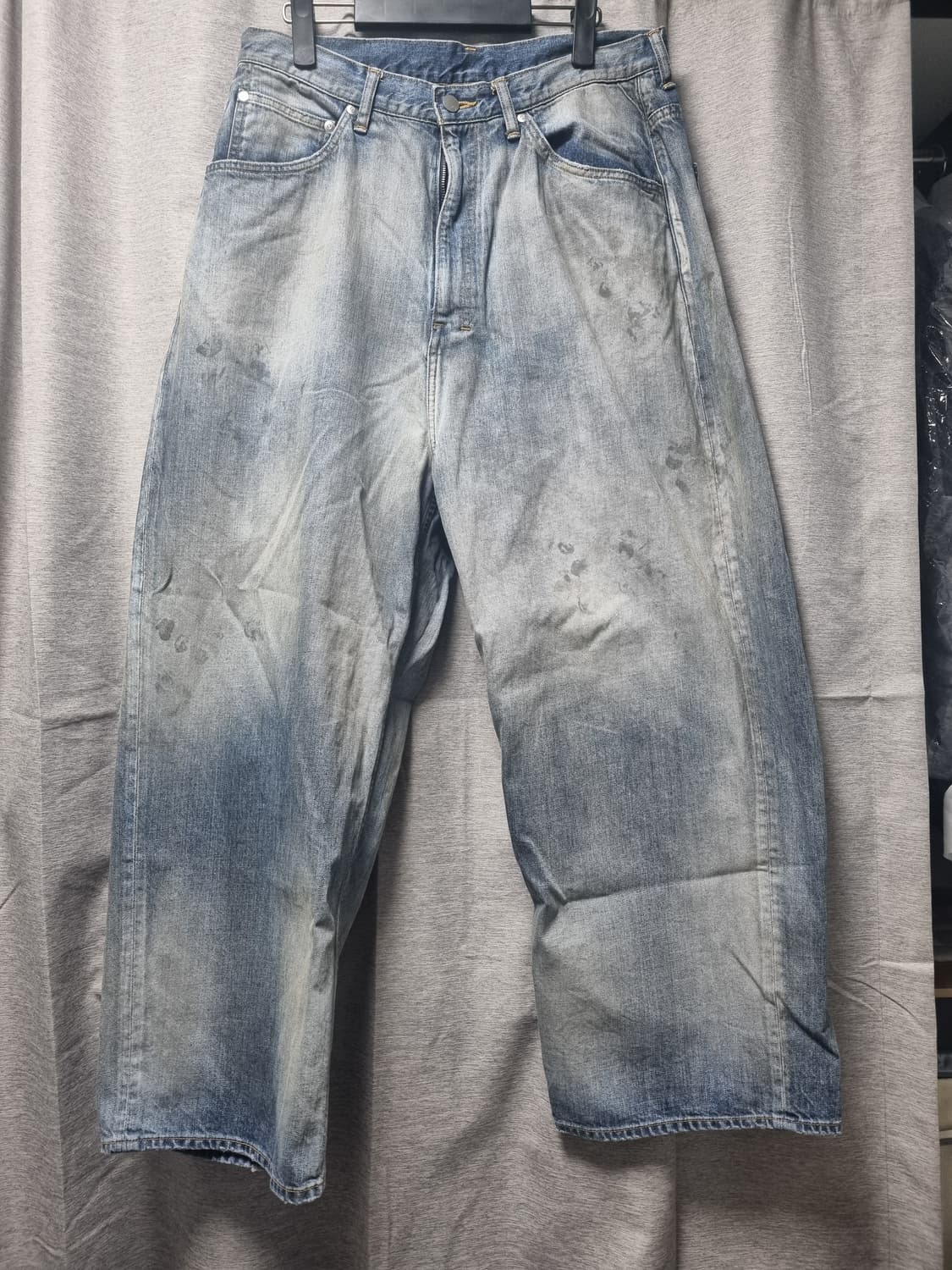 안셀름 에이징 와이드 데님 팬츠 3사이드 상품이미지1