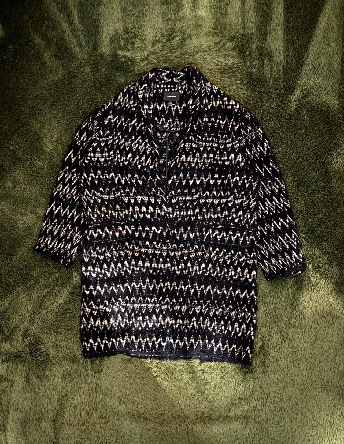 [40] Isabel Marant 이자벨마랑 원버튼 엘리스 자카드 코트 상품이미지1