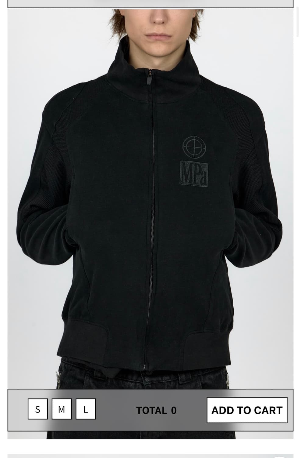 Mpa contrast zipped up L size  상품이미지2