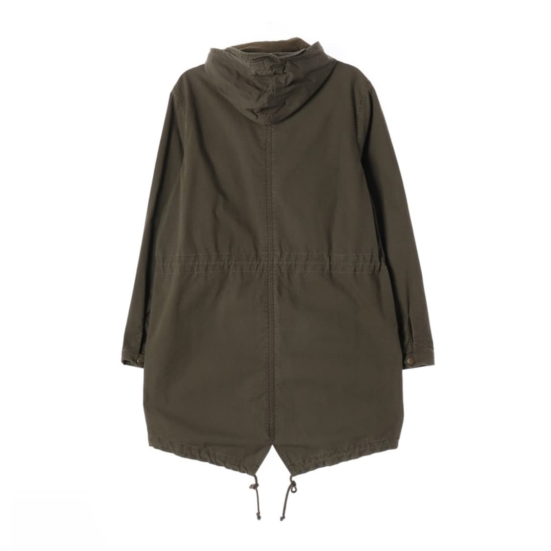 에이치앤엠 디바이디드 카키 피쉬테일 야상 파카 M 상품이미지3