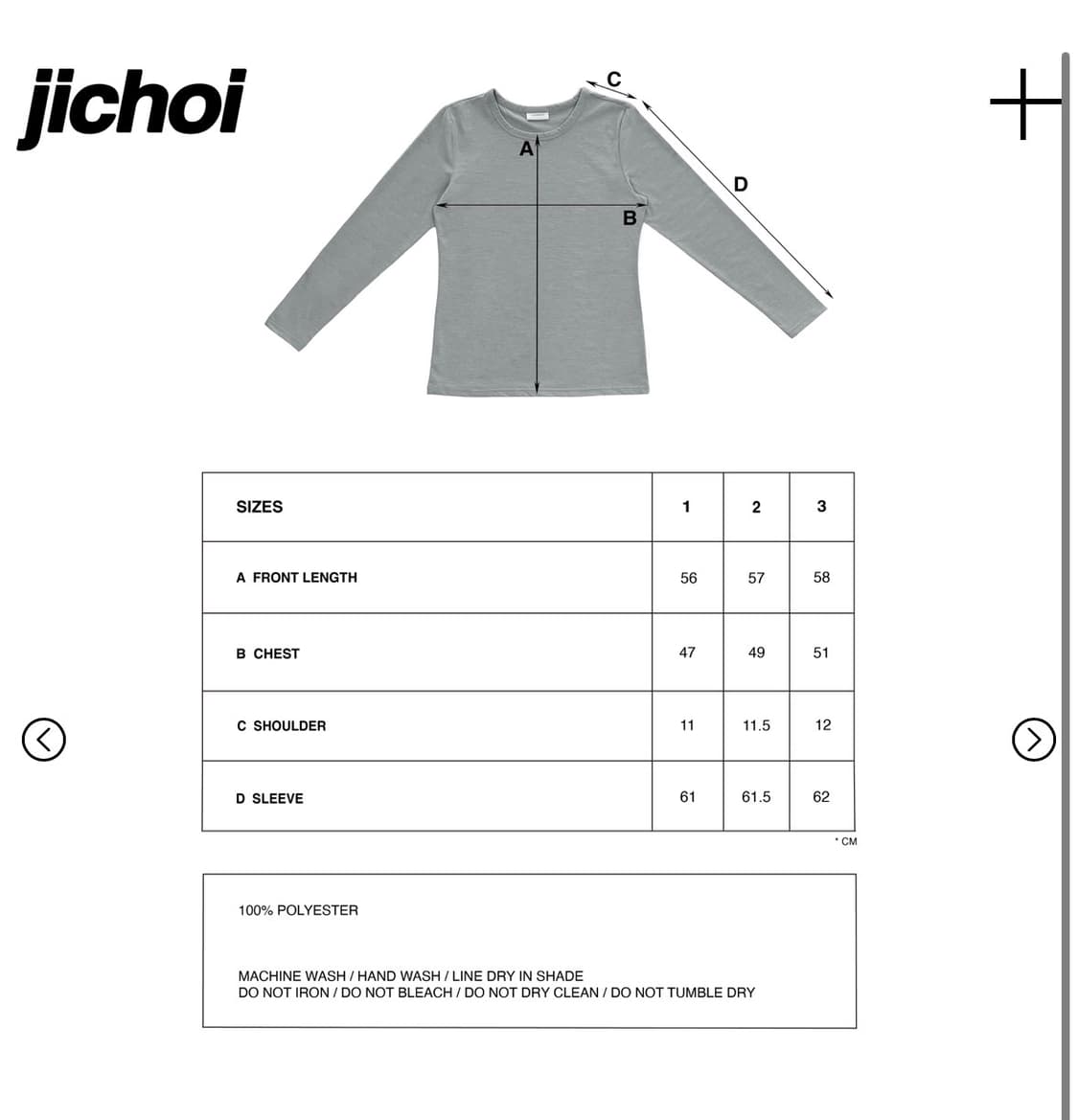 Jichoi 24-003 LONG SLEEVE W/ PEN POCKET 상품이미지2